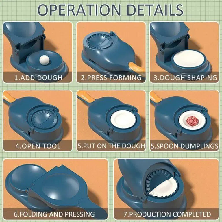 Dumpling Mould Kit - 1 Pc for Effortless Cooking and Baking (300k+Sold)